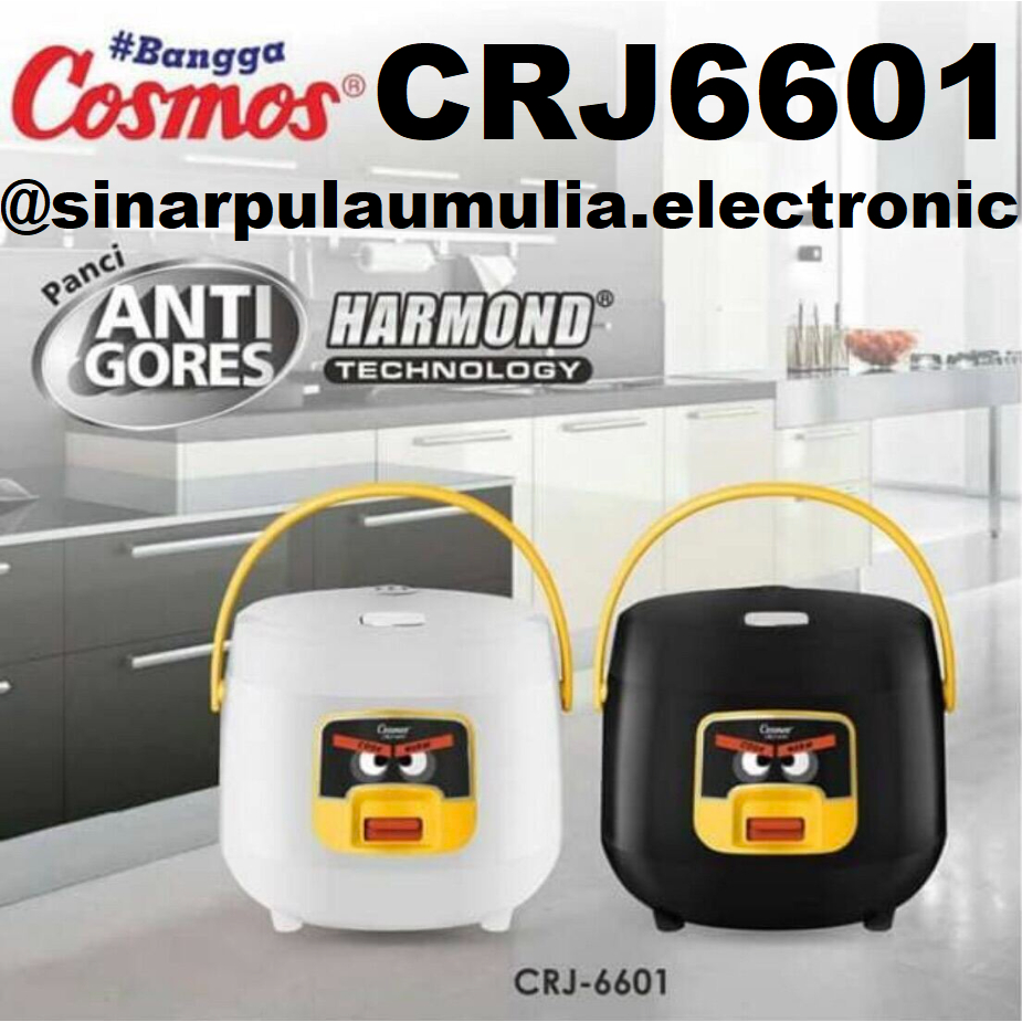 Cosmos Rice Cooker 3 in 1 Magic Com 0.8 Liter - CRJ-6601 / CRJ 6601 / CRJ6601