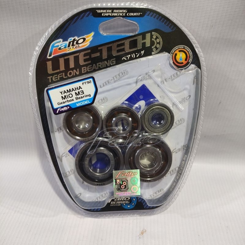 BEARING GEAR BOX FAITO BEARING GARDAN CVT MIO 125 MIO M3 MIO S MIO Z FINO 125 XRIDE 125 ORIGINAL FAI