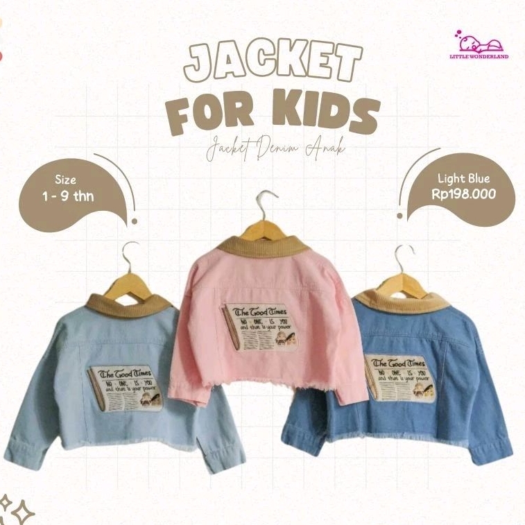 HUNNY BUNNY JACKET DENIM ANAK | JACKET JEANS | JACKET PREMIUM