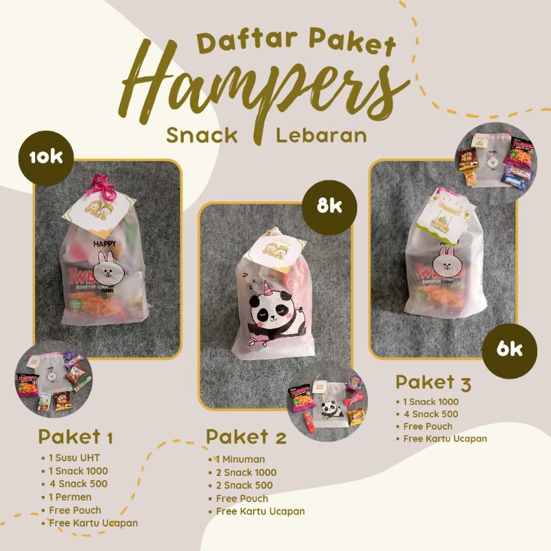 

Hampers Snack/ Paket Snack/ Bingkisan Lebaran