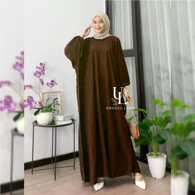 Cuci Gudang Kaftan Hitam Modern Terbaru Qatar Afghanistan Iraq Jumbo Polos Lebaran 2023 Adem Cocok