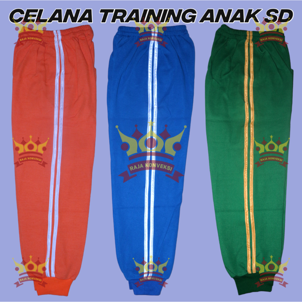 Celana Training Olahraga Anak SD Panjang/Celana Training Sekolah Anak SD