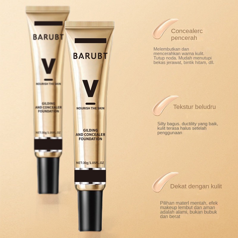 YOU BUY Gilded Foundation - Khusus untuk kulit kombinasi hingga berminyak,  perawatan dan tahan lama