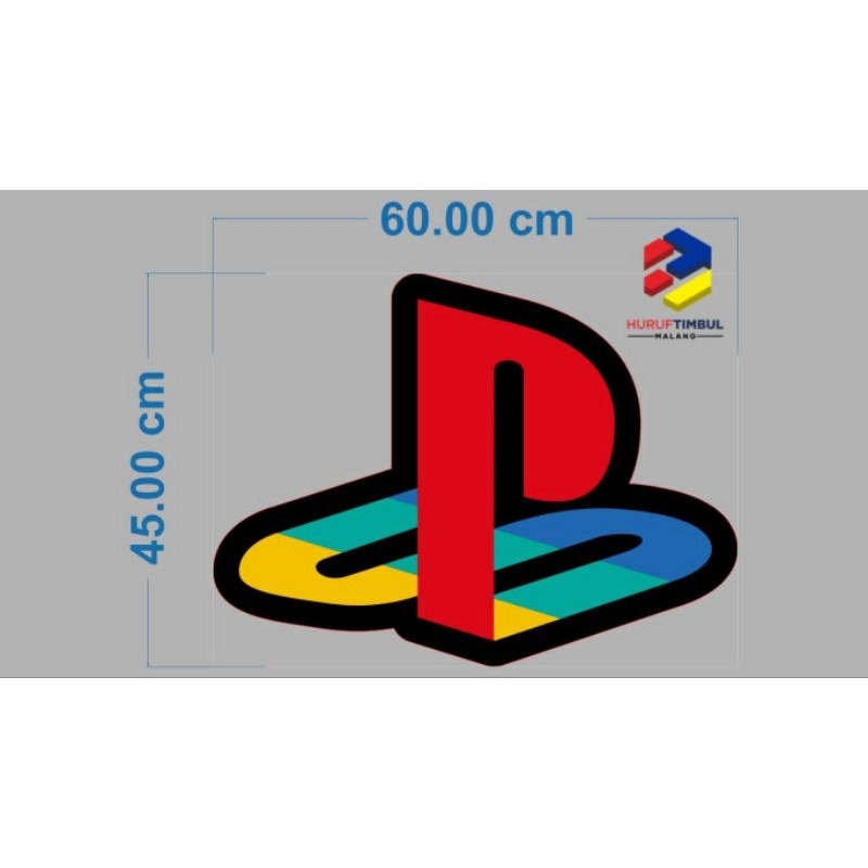 Letter Timbul Akrilik Led Sticker