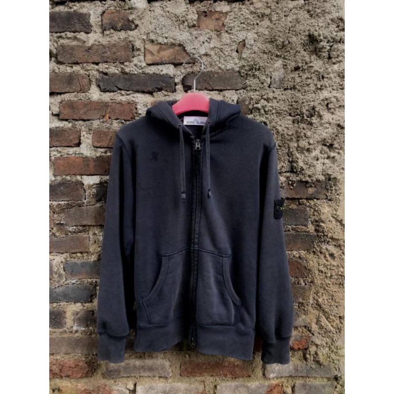 zipp hoodie stone island