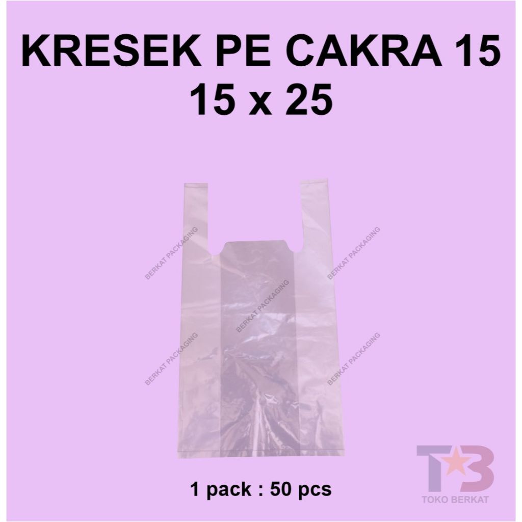 Kantong Tas Plastik PE (Lebih Tebal dari Kantong Plastik Biasa) / Plastik PE / Plastik Merk CAKRA / 