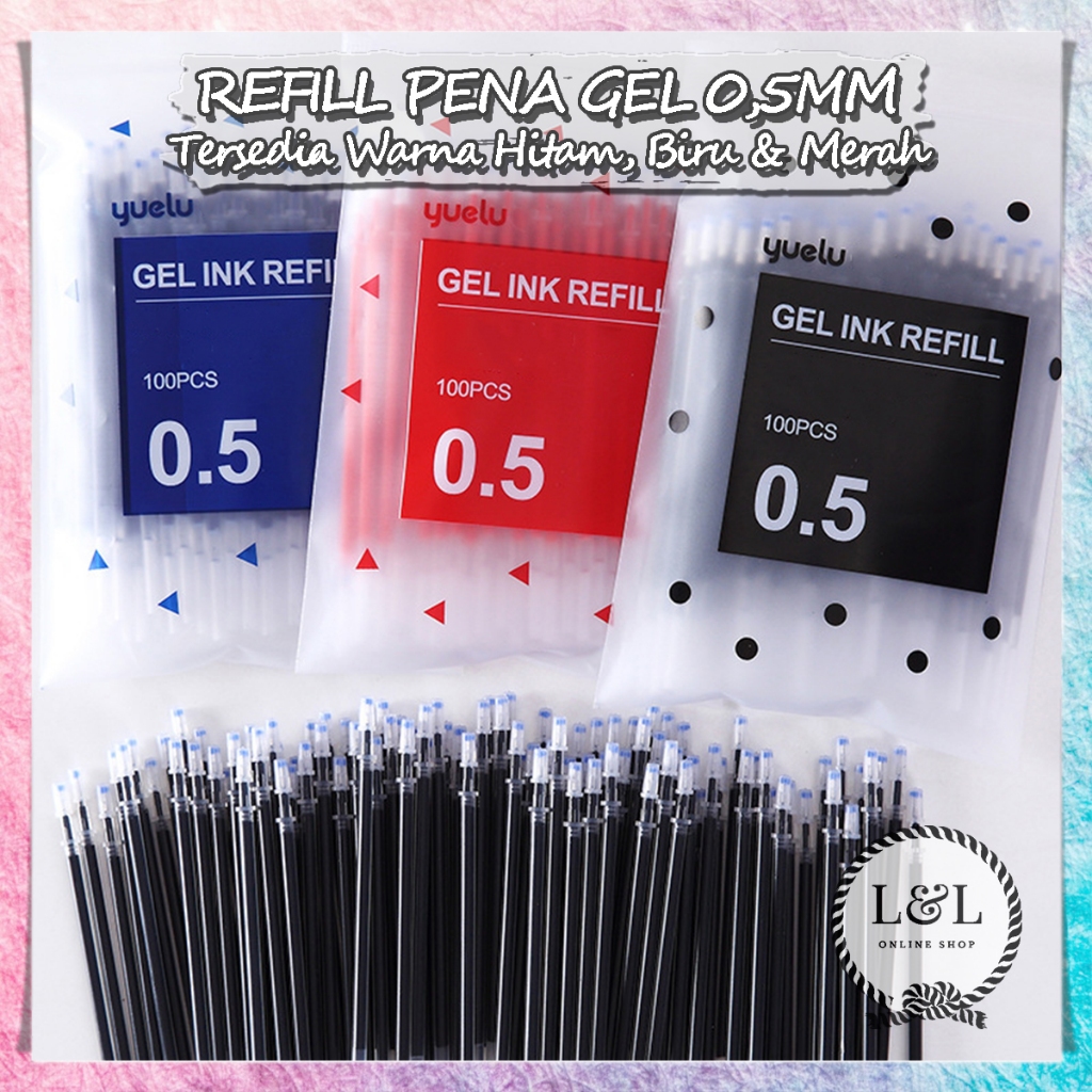 

Refil Isi Tinta Bolpoint Pena Gel Tinta Pena Cair Isi Ulang 0.5mm Standar Alat Tulis Gel Serbaguna