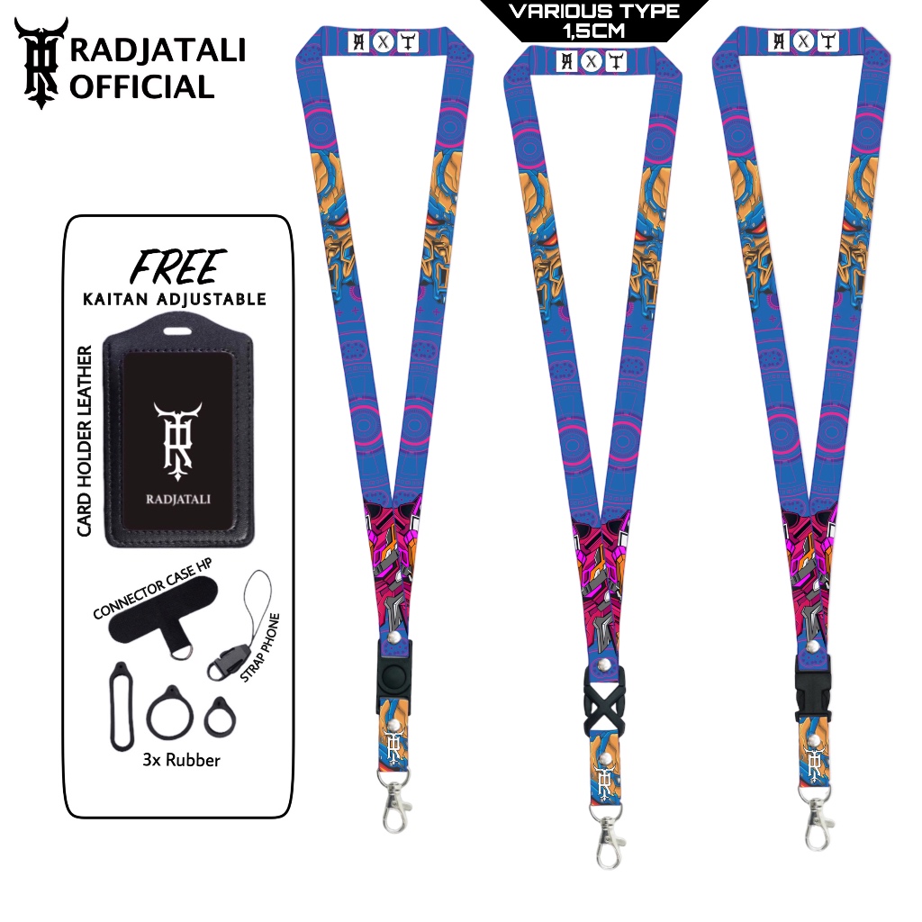 

Lanyard Radjatali 1.5cm Gundam V1 Gantungan Tali Holder ID Card - Gundam Series