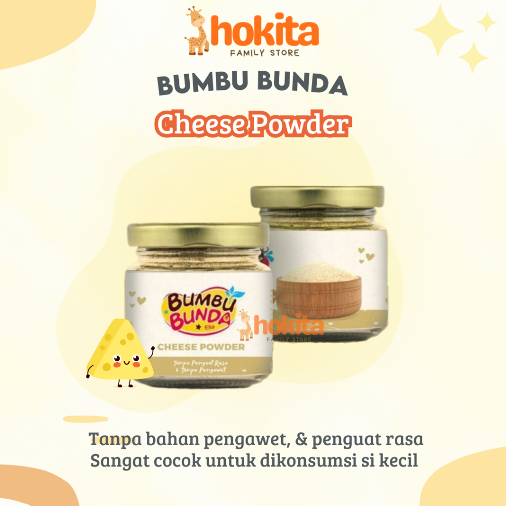 

Bumbu bunda Cheese Powder / Bubuk Keju / BB Booster Mpasi