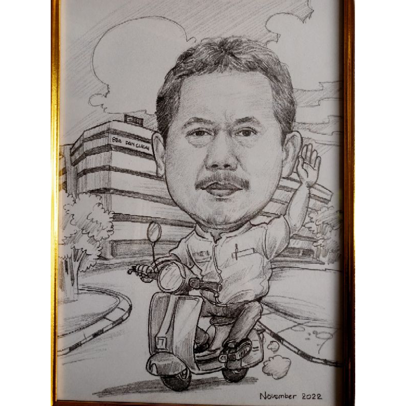 

Lukisan sketsa drawing A4