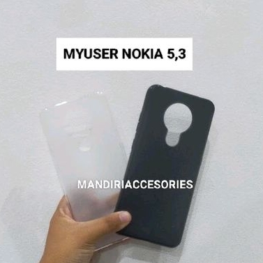 CASE SILIKON NOKIA 5,3 SOFTCASE CASING MYUSER NEWGENE SOFTSHELL