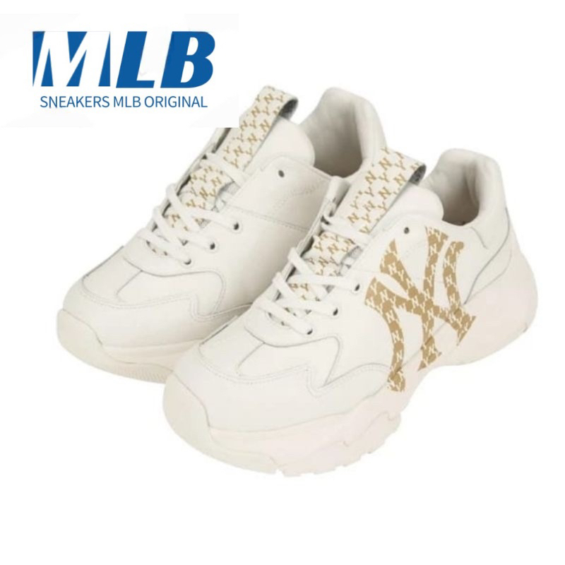 Sepatu MLB Bigball Chunky Monogram LT NY Yankees / MLB Original