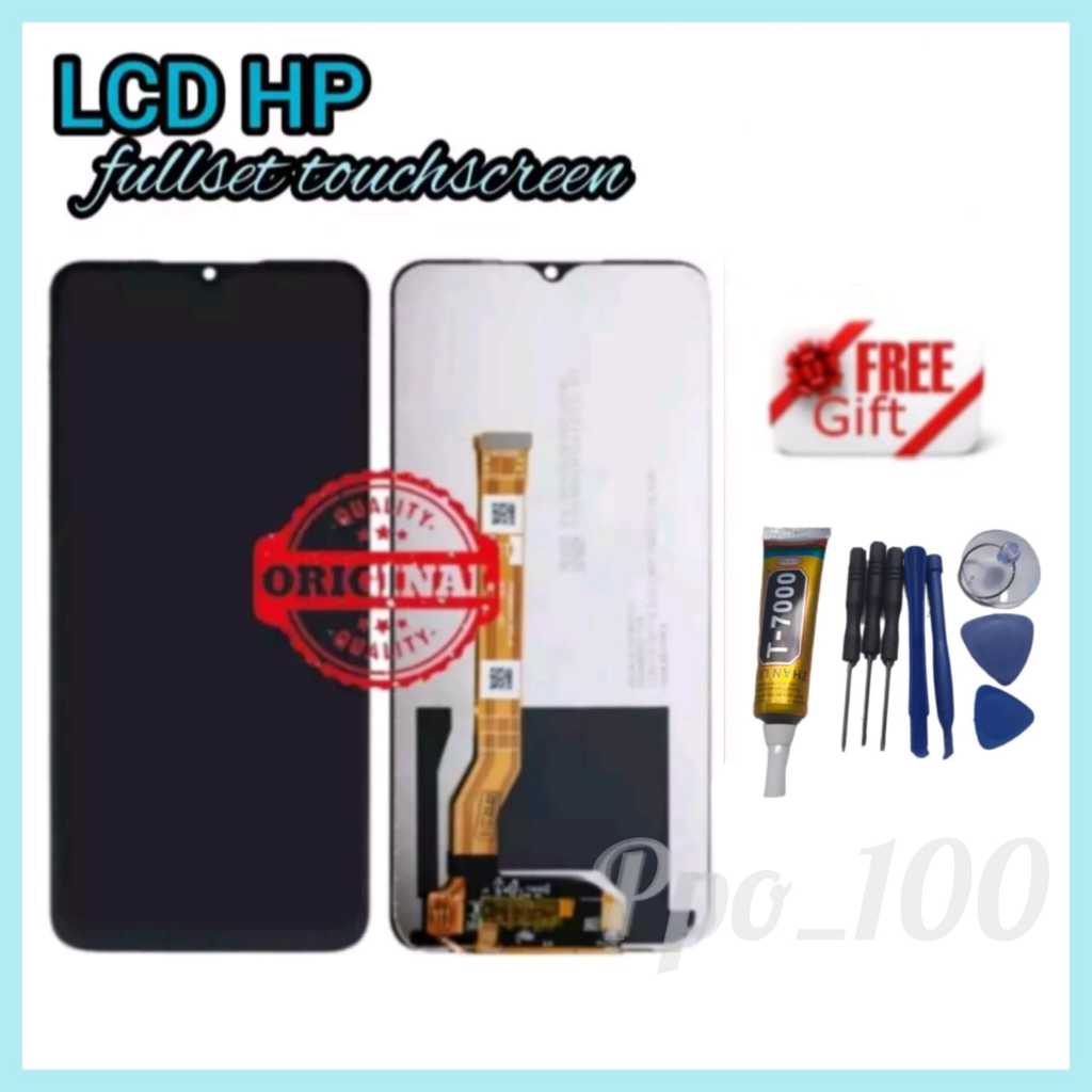 FREE GIFT {ORIGINAL} LCD OPPO REALME C21Y /C25Y FULLSET Touchscreen ORI