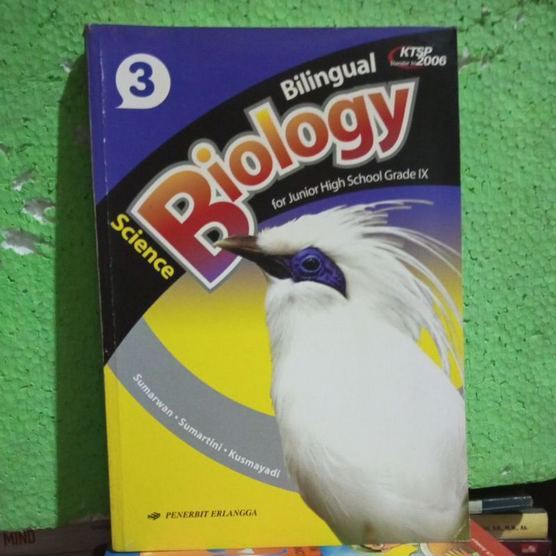 BIOLOGY bilingual untuk kelas 3 SMP/ Erlangga