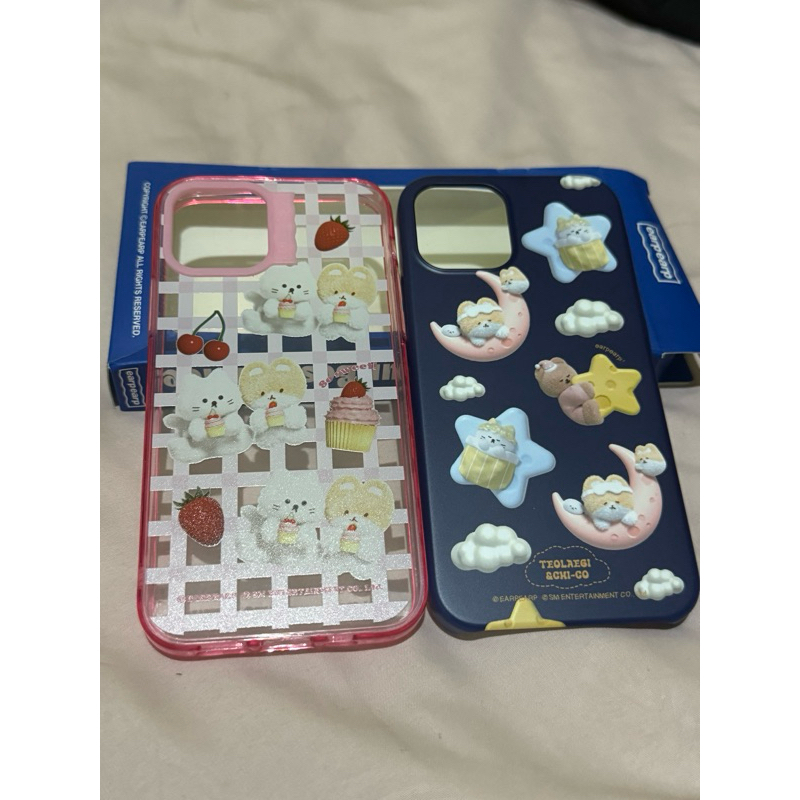 CASE TEOLAEGI EARPEARP CHERRYBERRY BLUEMOON 12 12PRO IPHONE