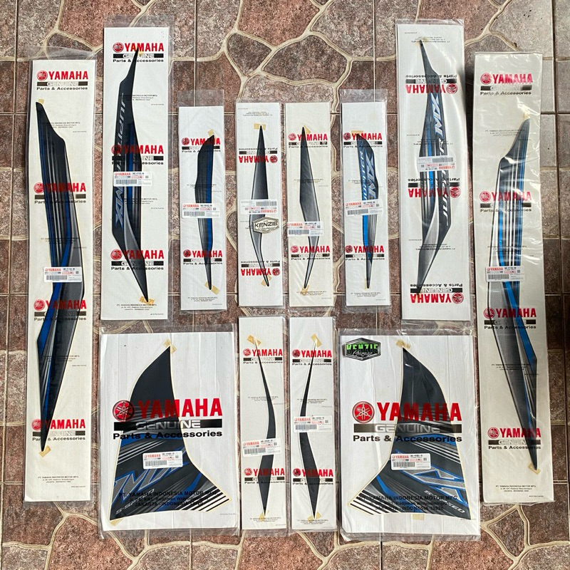 Stiker Striping Jupiter MX New 135 Putih 2012 Original YGP