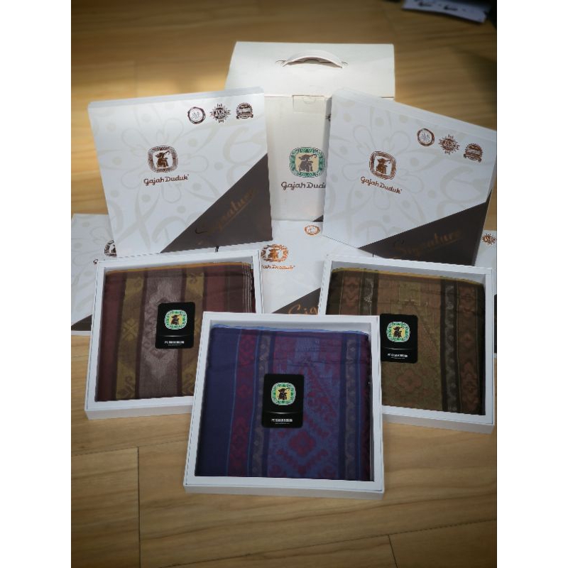 PROMO Sarung Gajah Duduk Signature |BOLEH PILIH MOTIF