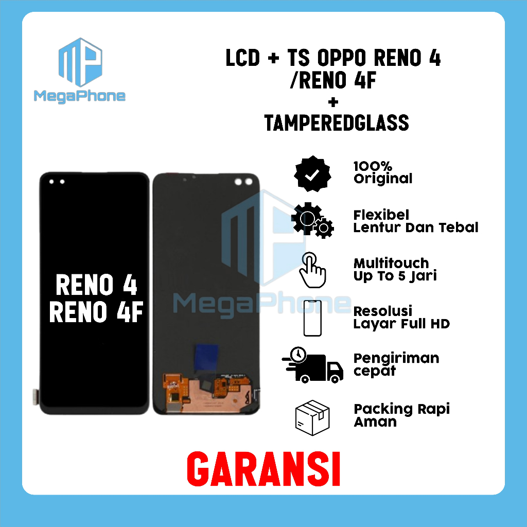LCD + TG OPPO RENO 4/ RENO 4F ORI FULLSET GARANSI