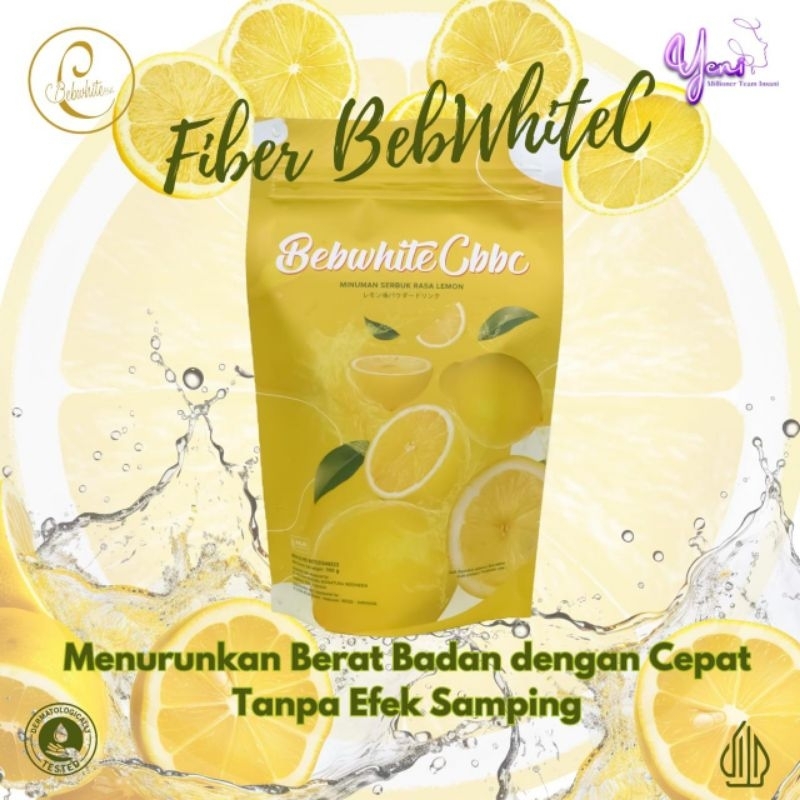 Fiber Pelangsing/Minuman serbuk Rasa Lemon BebwhiteC BBC