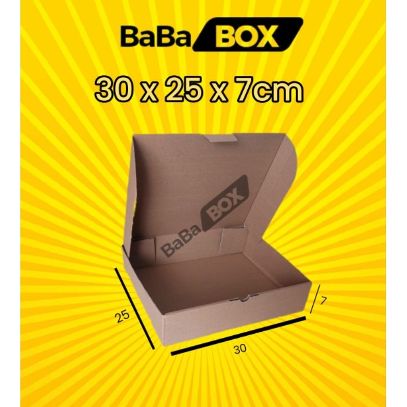 

Kardus Die Cut Kraft Box 30x25x7 cm