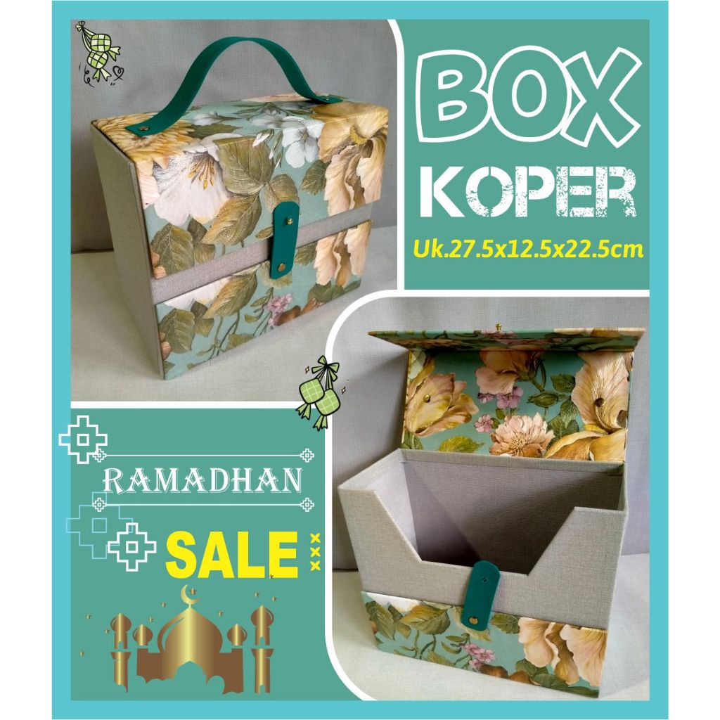 

Box Hampers Premium,model:Koper , motif /costum Wallpaper import