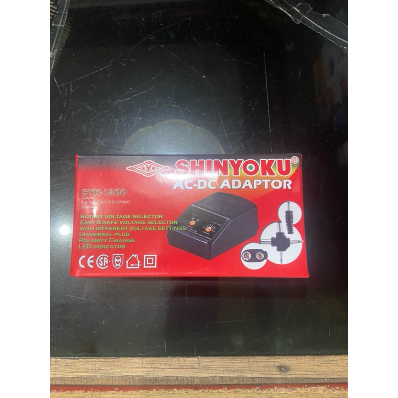 ADAPTOR AC DC SHINYOKU 1200mA SYK 1200M
