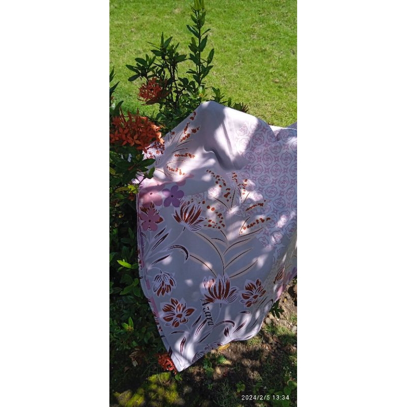 jilbab segi empat motif azara oscara