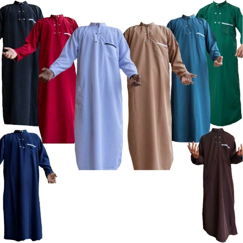 BAHAN PREMIUM / JUBAH PRIA DEWASA / GAMIS PRIA DEWASA ORYGINAL / JUBAH GAMIS PRIA ALHARBI/ Gamis