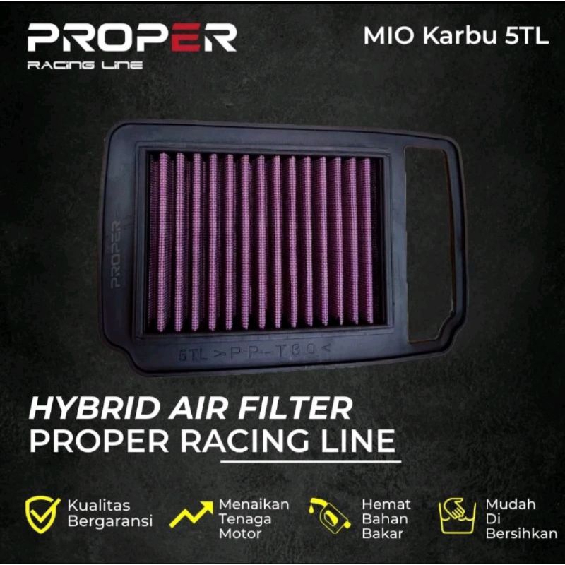 Saringan Filter Udara Racing PROPER Mio Sporty Mio Smile