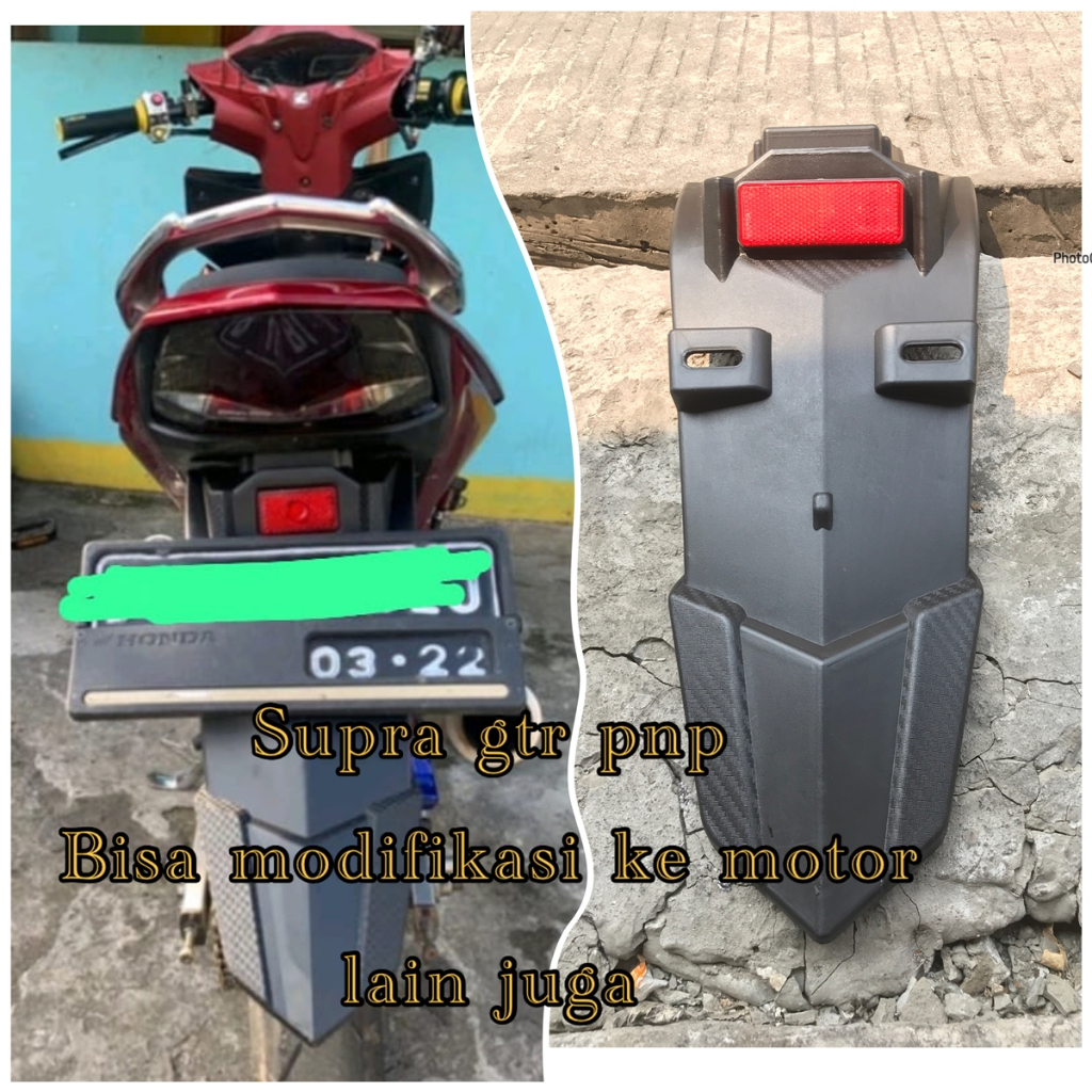 Spakbor Belakang Exciter Gtr 150 Gtr150 / Buntut Belakang Gtr 150 / Spakbor Honda Gtr 150 bahan abs 
