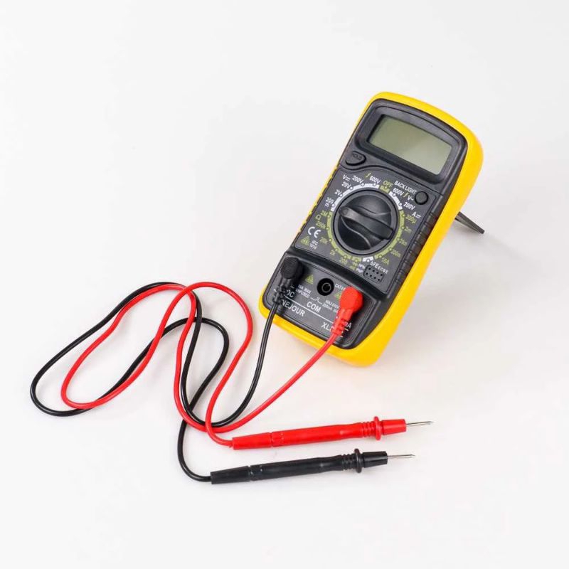 Mini Digital Multitester Saku Multimeter AC/DC Voltage Tester - XL830L Free Case Silicon