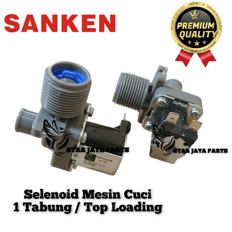 Water Inlet Selenoid Mesin Cuci Sanken 1 Tabung