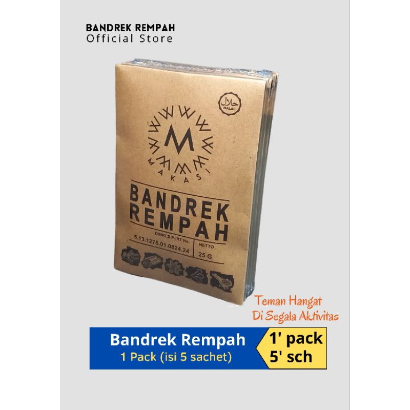 

BANDREK REMPAH ORIGINAL Jahe Instan isi 5 Sachet