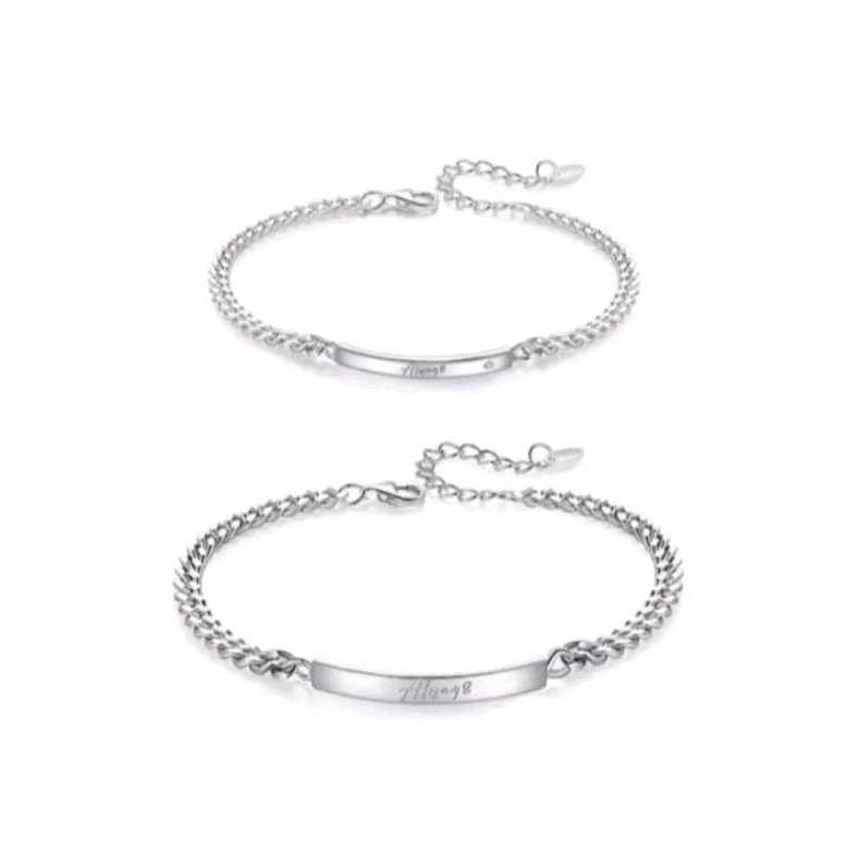 GELANG RANTAI STAINLESS STEEL PLAT PRIA WANITA