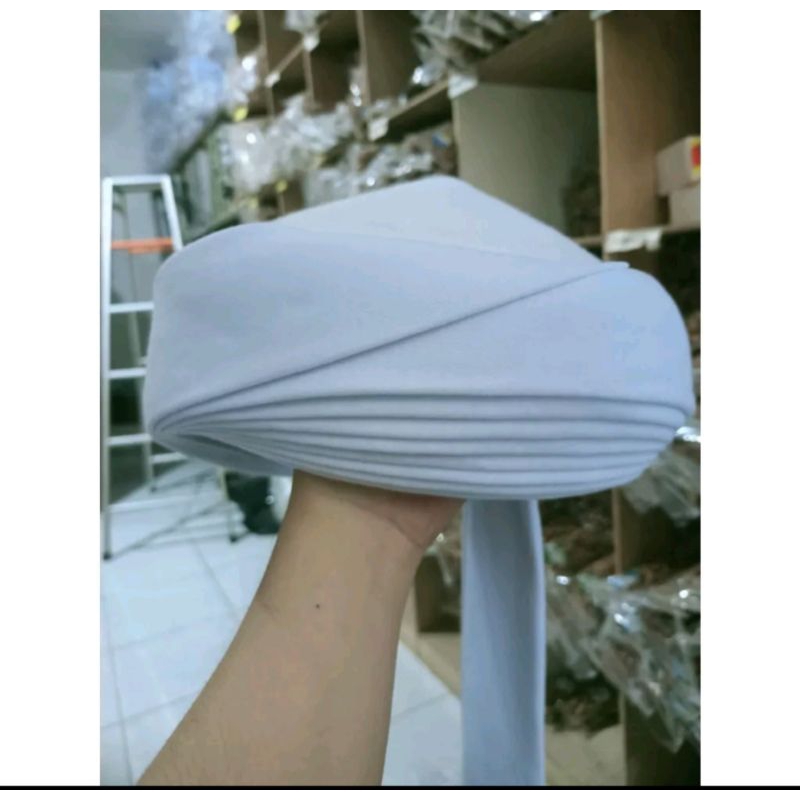 PECI IMAMAH PERMANEN 5 METER/IMAMAH PERMANEN 5 METER/SORBAN IMAMAH 5M/POLOS