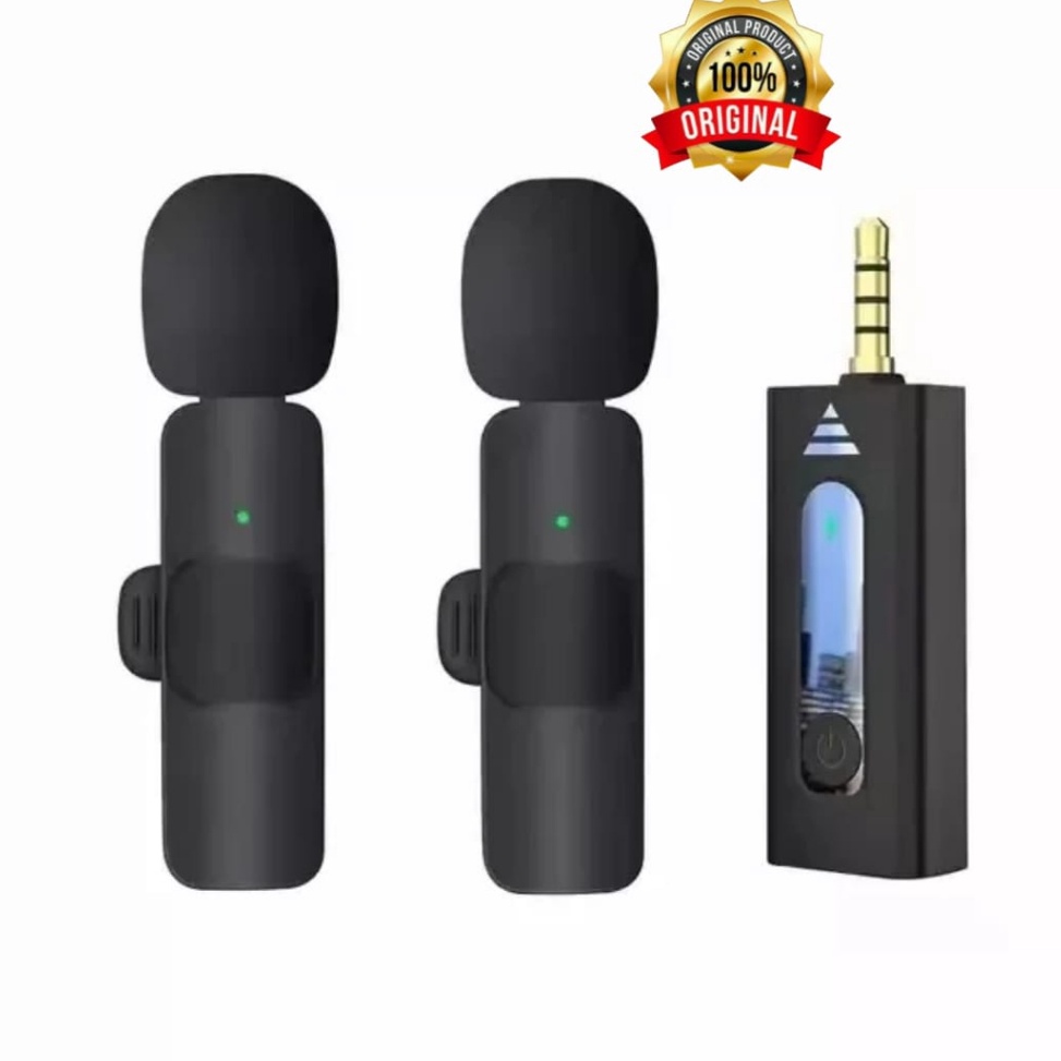 COT CLIP ON MICROPHONE K35 MIC CLIP WIRELESS USB  MIC YOUTUBER BLUETOOTH