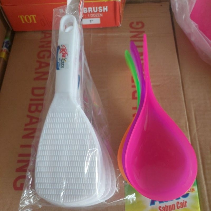 centong nasi plastik - sendok nasi plastik- centong plastik- sendok es batu