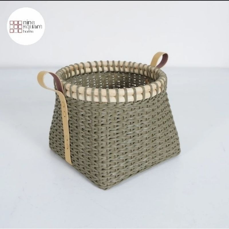 

Round Basket SQR Base nine square home/ hampers basket RCBA 240022