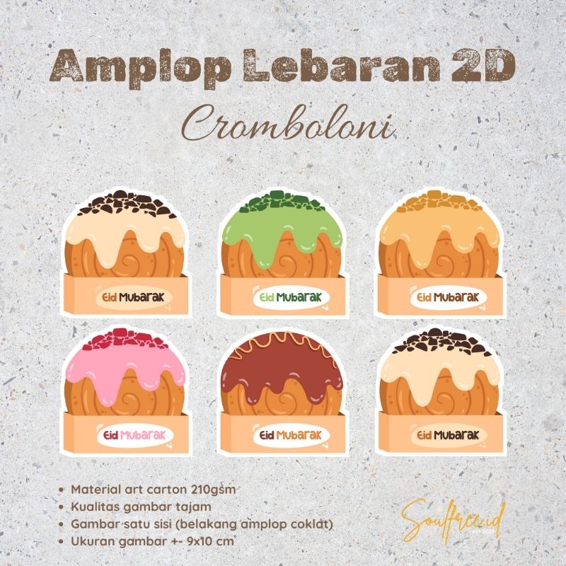 

amplop lebaran 2025 (10pcs) / amplop cromboloni 2D / amplop lebaran lucu