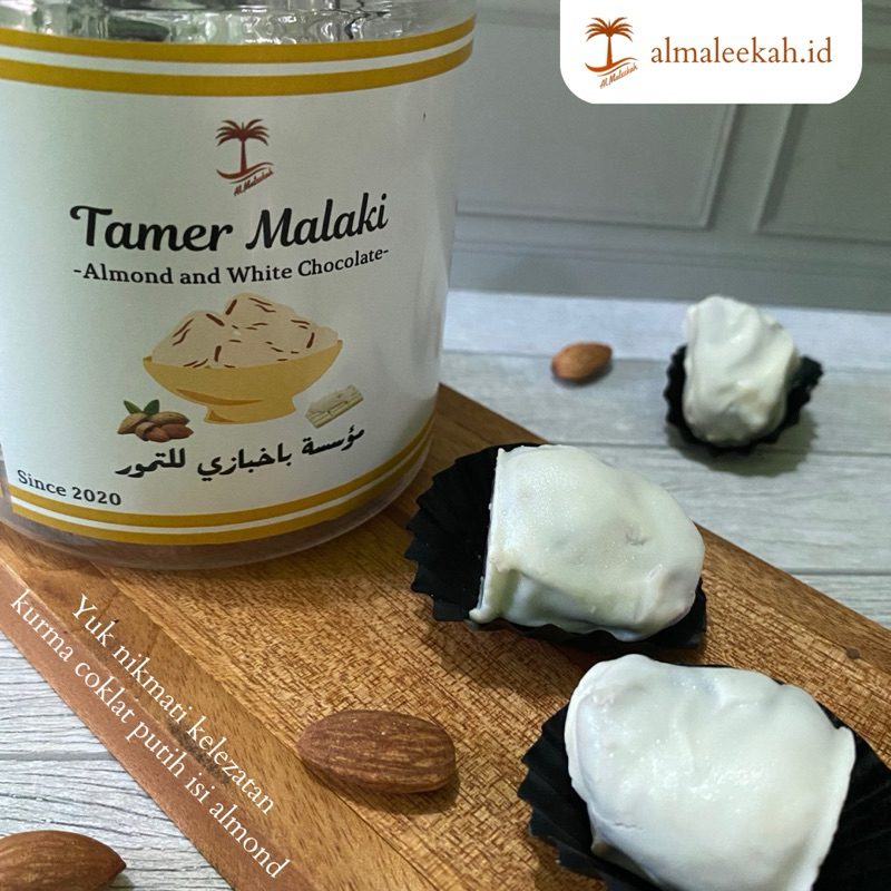 

Tamer Malaki Kurma coklat putih almond