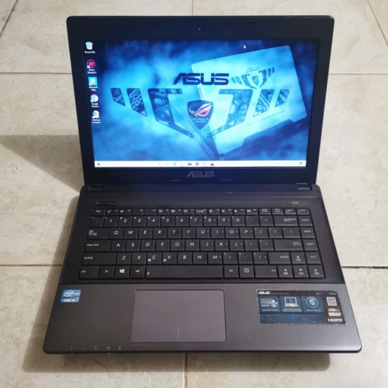 Laptop Asus X45C intel Cor i3-2370M Ram 4Gb/HDD 500Gb Windows 10 Layar 14inch