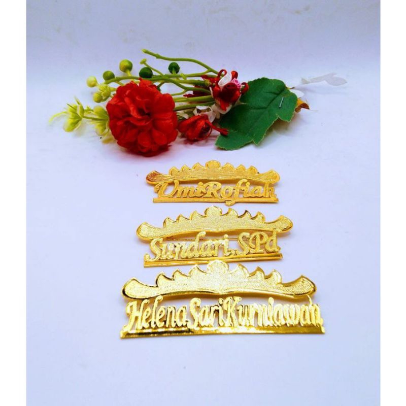 Bros Siger bros lampung ukir nama lapis emas