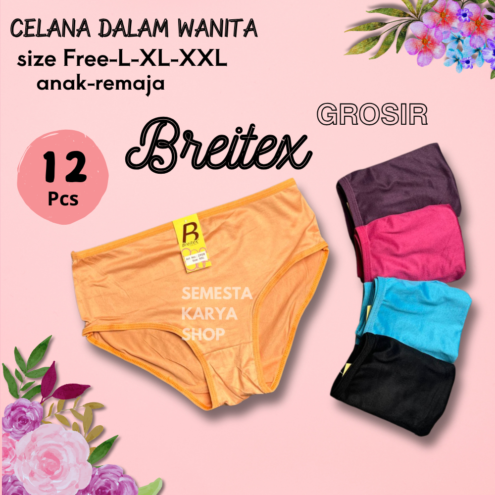 CD Remaja Motif Selusin dari Breitex / Keyword [ CD / Celana Dalam Wanita / Celana Dalam Cewek / Cel