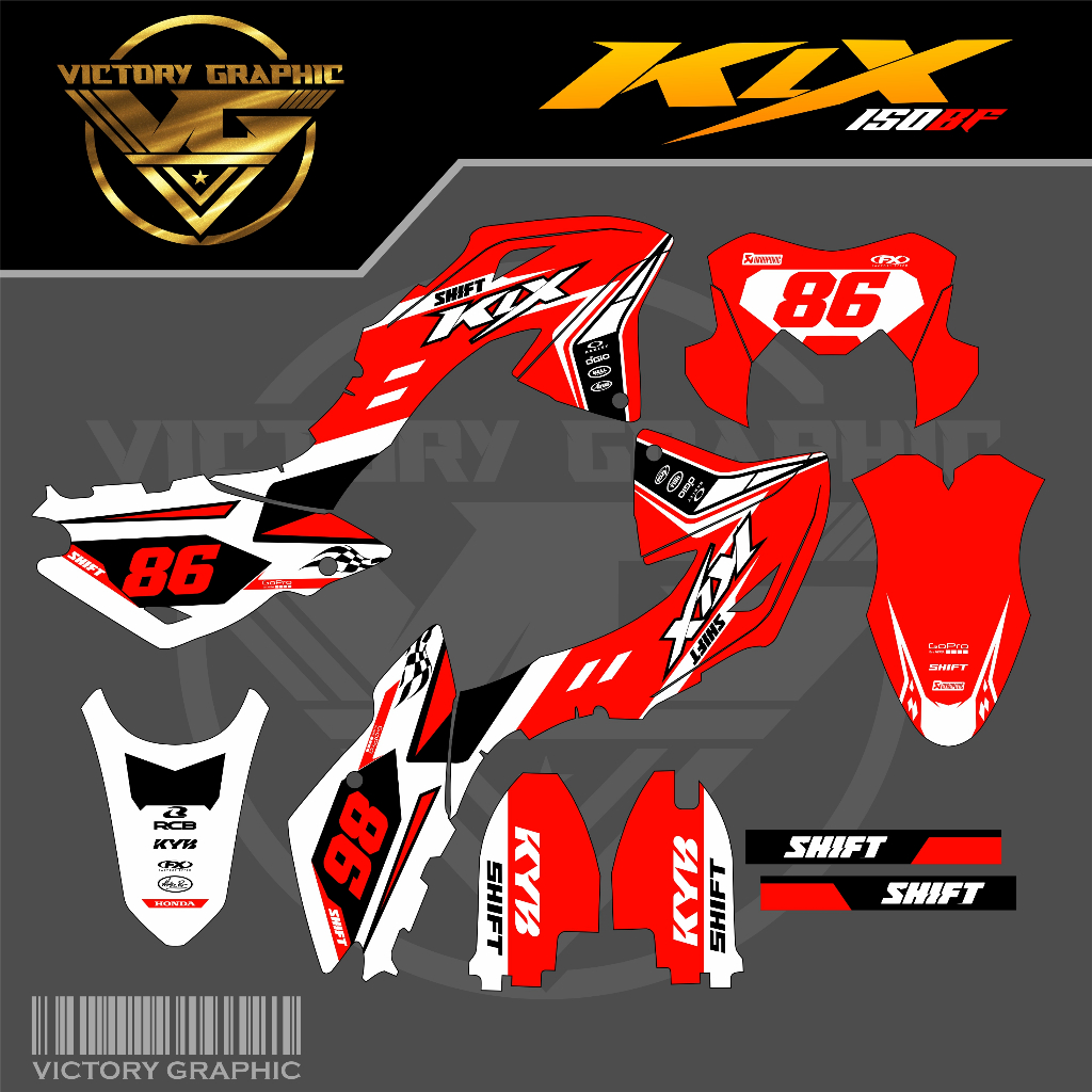 DECAL KLX BF 150 DECAL STICKER KLX BF 150 Stiker KLX BF150