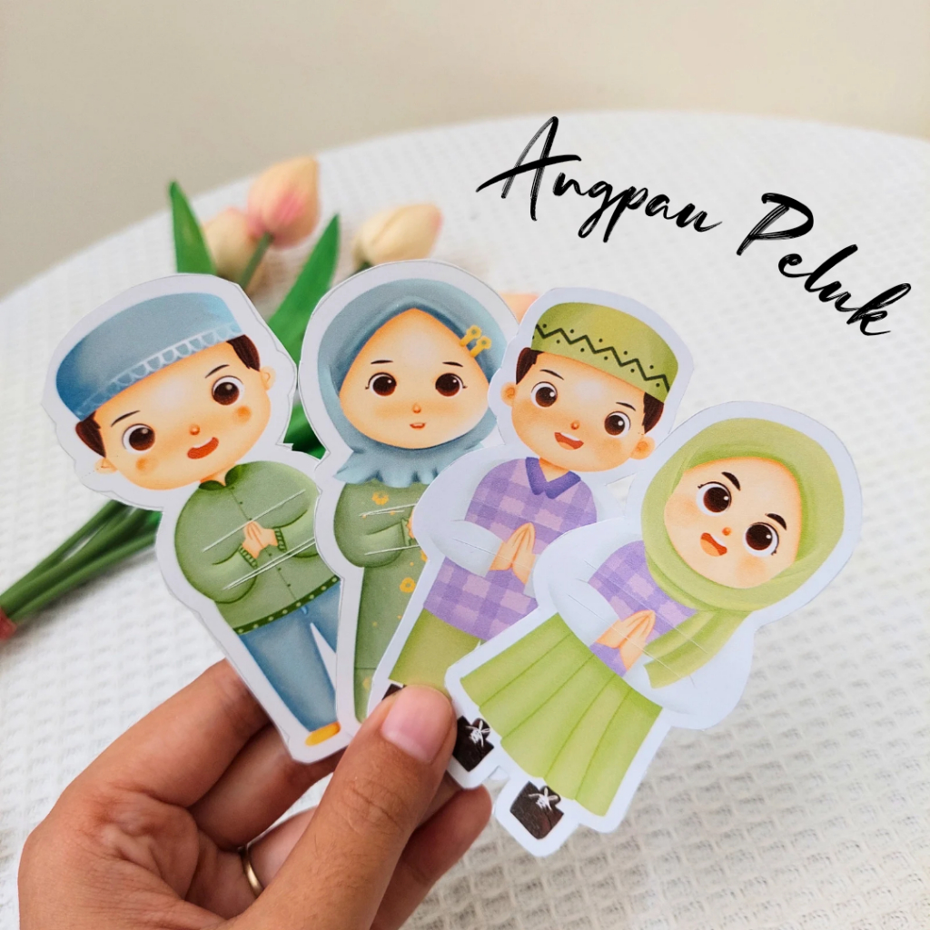 

Angpau Lebaran Peluk Uang 3D (ISI 10 PCS) Free Plastik OPP Amplop Lebaran Lucu Gemoy