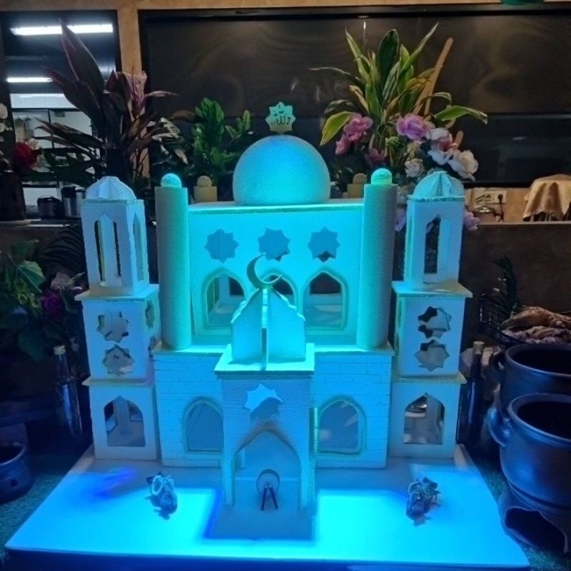 Miniatur Masjid Mesjid Styrofoam