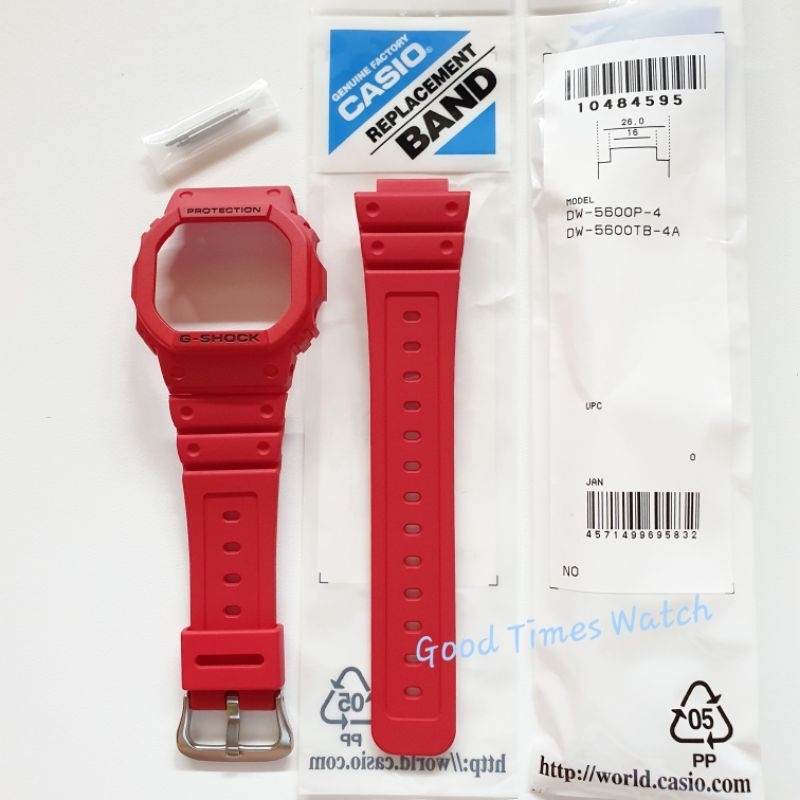 PAKET BEZEL STRAP G-SHOCK DW-5600P-4 DW 5600P DW 5600DA DW 5600 CASIO ORIGINAL
