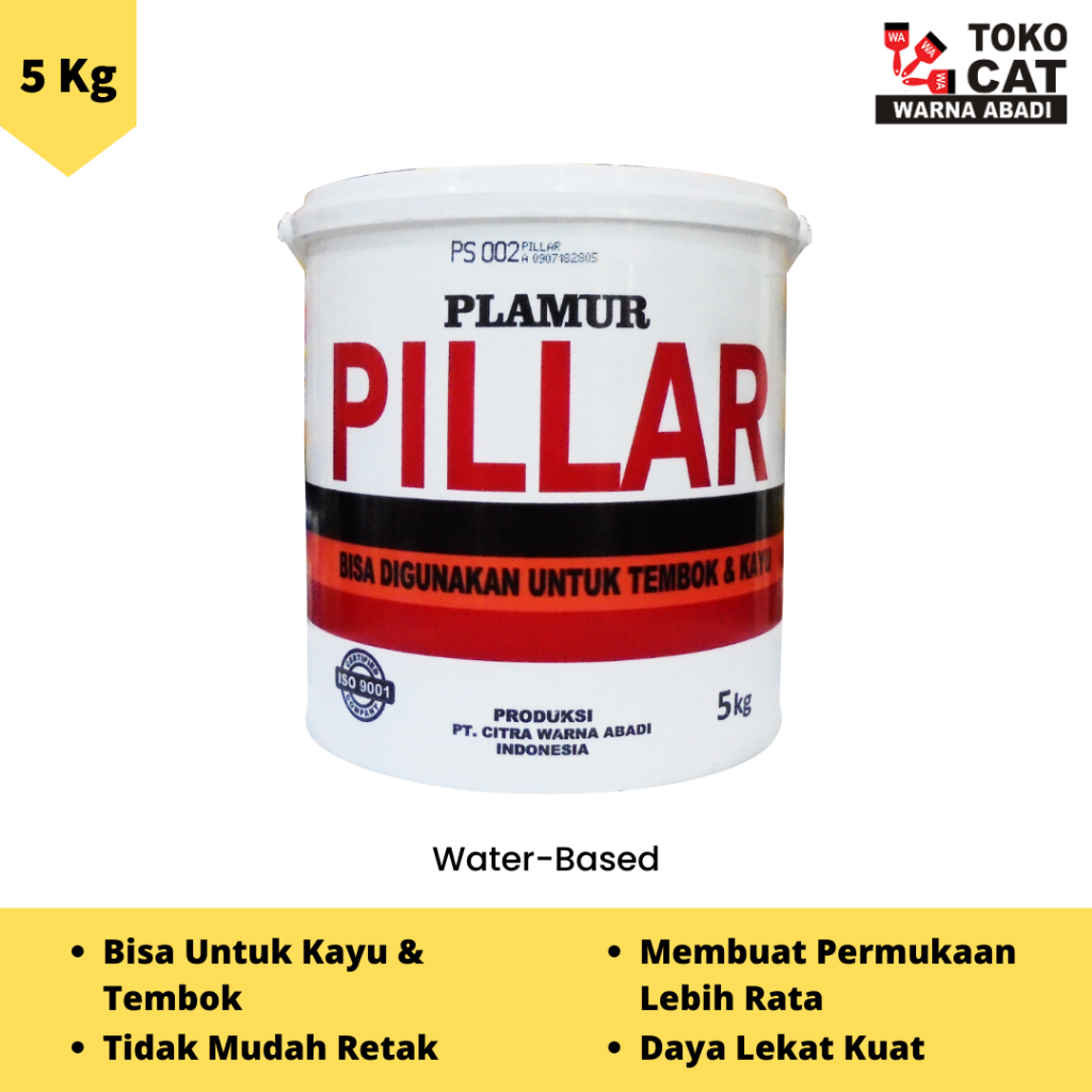 Plamir Pillar 5 Kg (Plamir tembok & kayu)