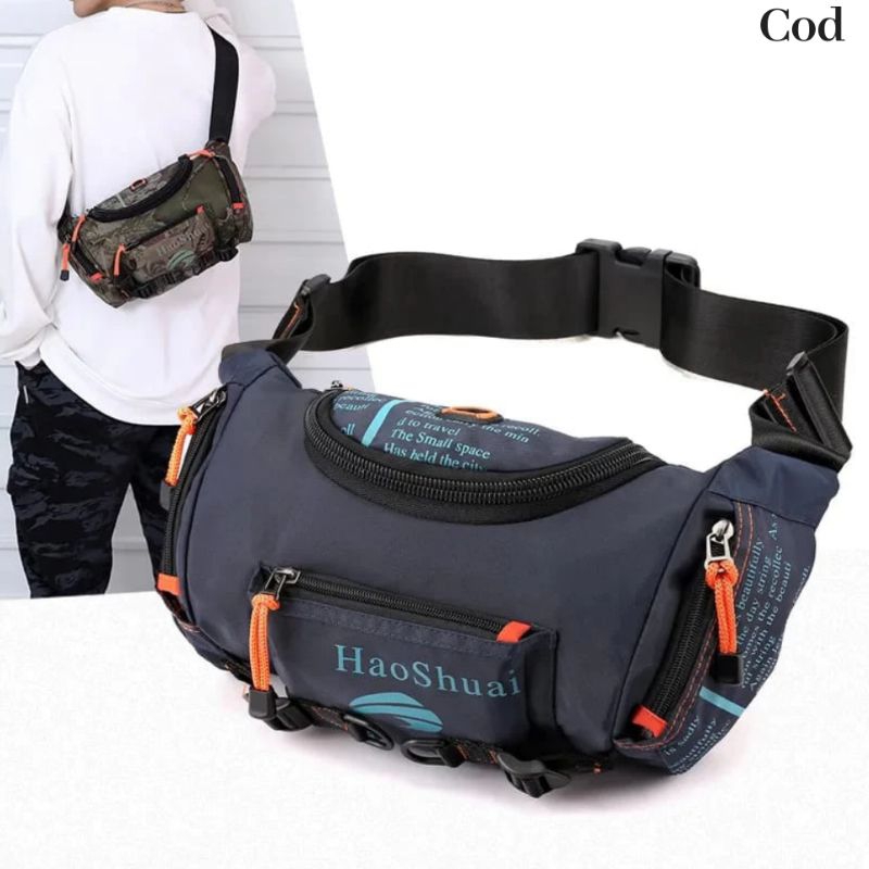 TERLARIS Tas Selempang Haoshuai 5130 healing tas waitsbag slingbag phonebag tas multifungsi