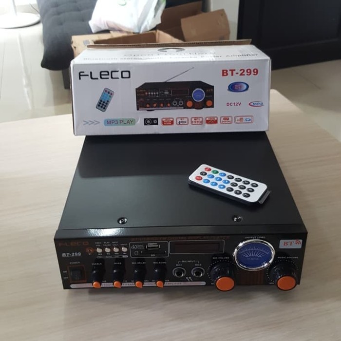 POWER AMPLIFIER KARAOKE FLECO STEREO AUDIO BT-299 / POWER AMPLIFIER